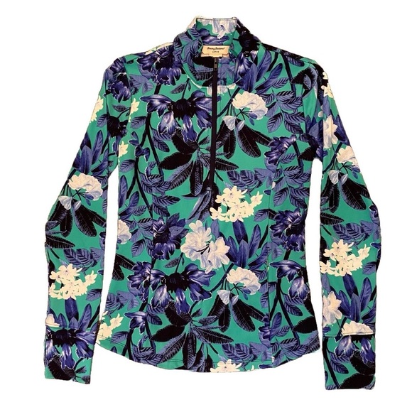 Tommy Bahama Womens Golf Tennis Paddle Long Sleeve 1/4 Zip Jacket Size XS - NWT - Picture 2 of 12